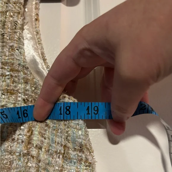 Gracia Metallic Tweed Sleeveless Dress, size Medium - Picture 9 of 9